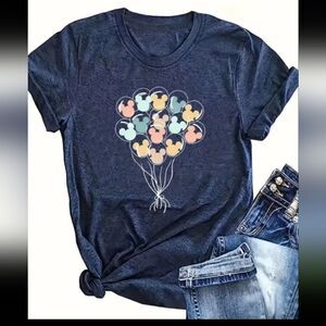 Disney Mickey Mouse Balloons Tee Shirt